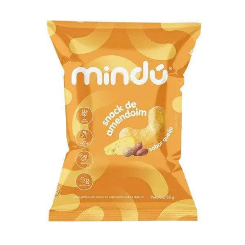 Snack de Amendoim Queijo Mindú 50g - MEUBRASILONLINE