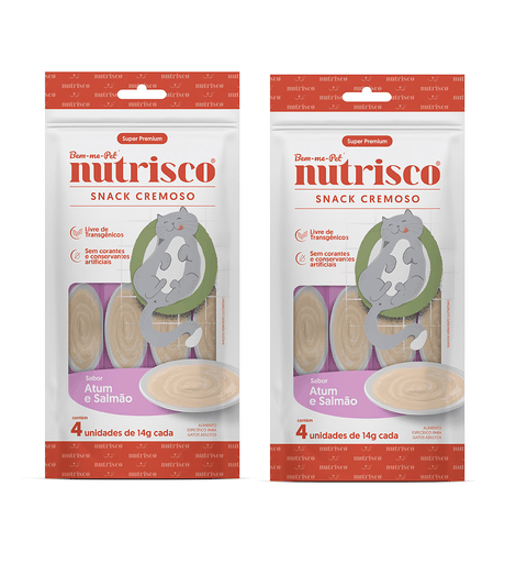 Nutrisco Creamy Snack for Adult Cats Tuna and Salmon Flavor 2x56g