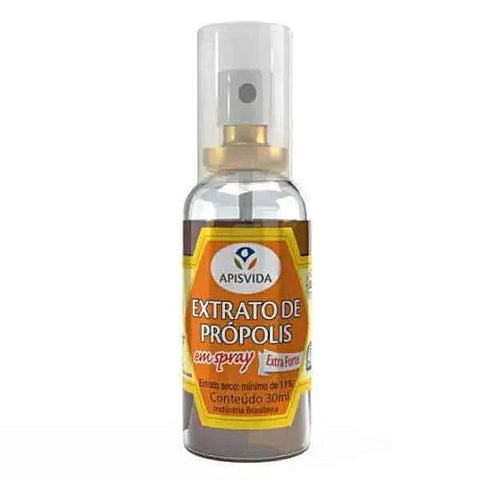 Spray Extrato de Propolis Puro Apisvida 30ml - MEUBRASILONLINE