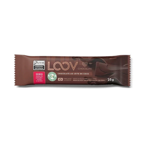 Loov Chocolife Coconut Milk Chocolate (box with 12 units of 25g)