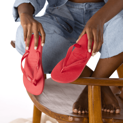 Chinelo Havaianas Top Vermelho Rubi