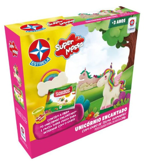 Super Dough Enchanted Unicorn with Book - Estrela