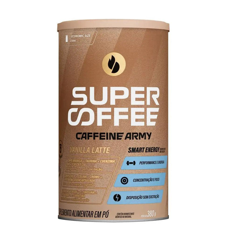 Supercoffee Vanilla Latte Caffeine Army 380g - Meu Brasil On Line