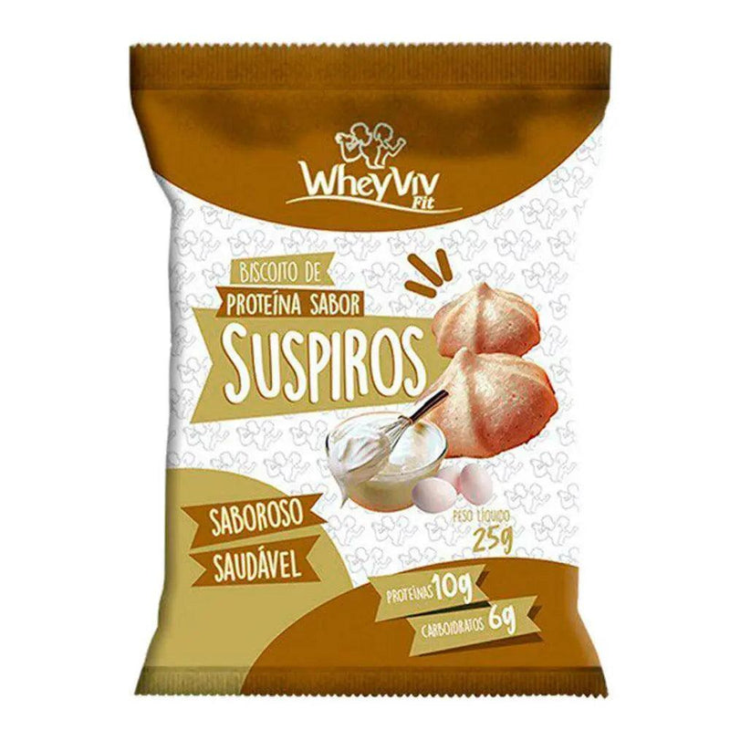 Suspiro de Proteína Sem Açúcar Wheyviv 25g - Meu Brasil On Line