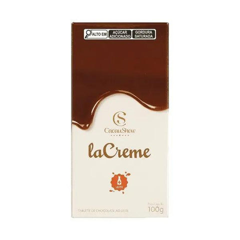 Tablete Lacreme ao Leite Cacau Show 100g - MEUBRASILONLINE