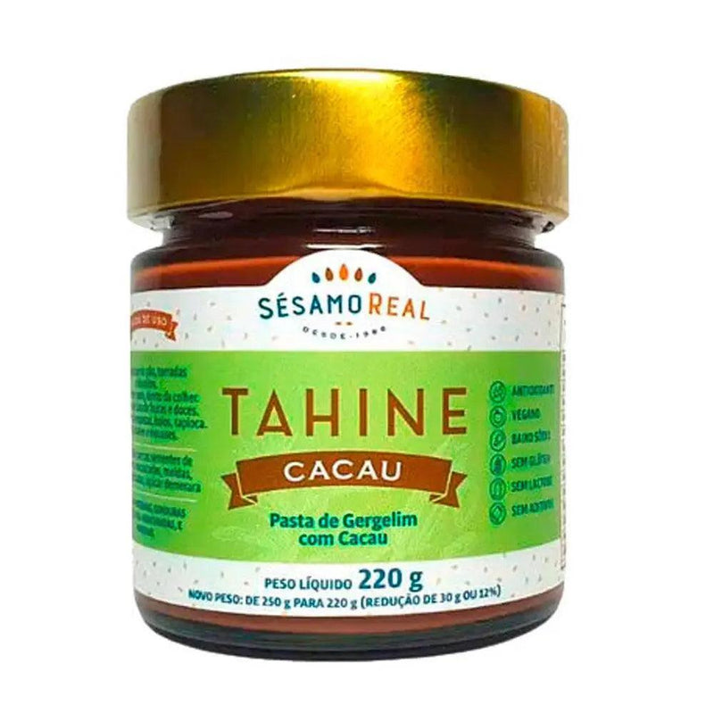 Tahine com Cacau Sésamo Real 220g - MEUBRASILONLINE