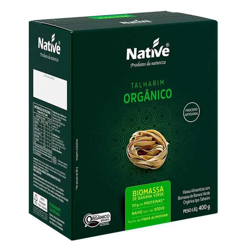 Talharim Orgânico Biomassa Native 400g - Meu Brasil On Line