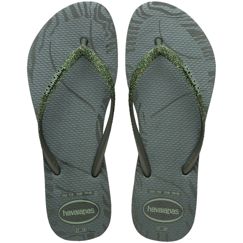 Chinelo Havaianas Slim Glitter Edge
