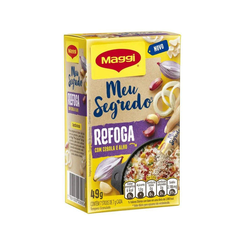 Tempero Granulado Meu Segredo Refoga Com Cebola E Alho Maggi 49g - Meu Brasil On Line