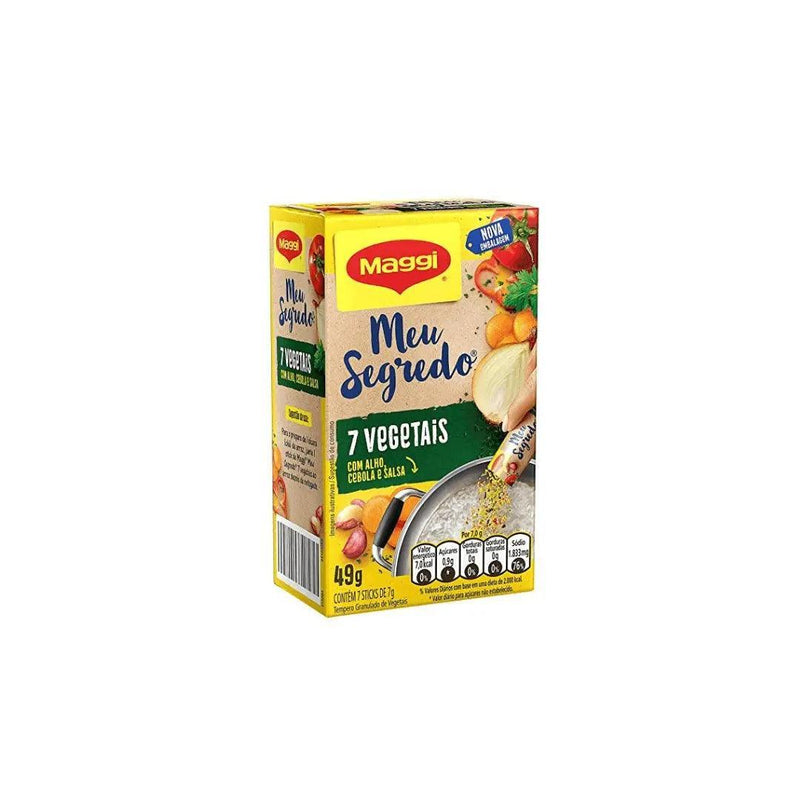 Tempero Maggi 7 Vegetais Com Alho, Cebola E Salsa 49 Gr. - Meu Brasil On Line