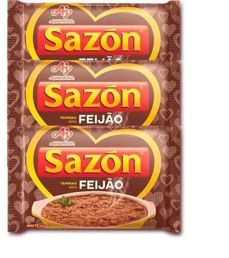 Tempero SAZÓN® Feijão 3 x 60 Gr. - MEUBRASILONLINE