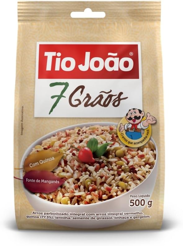 Arroz 7 Grãos Integrais Com Quinoa Tio João - 500G