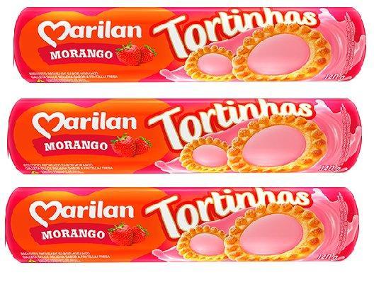 Tortinhas Morango Marilan 3x140G - Meu Brasil On Line