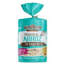 Biscoito de Arroz Integral 95g DaColônia - MEUBRASILONLINE