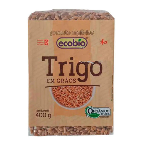 Trigo em Grãos Orgânico Ecobio 400g - MEUBRASILONLINE