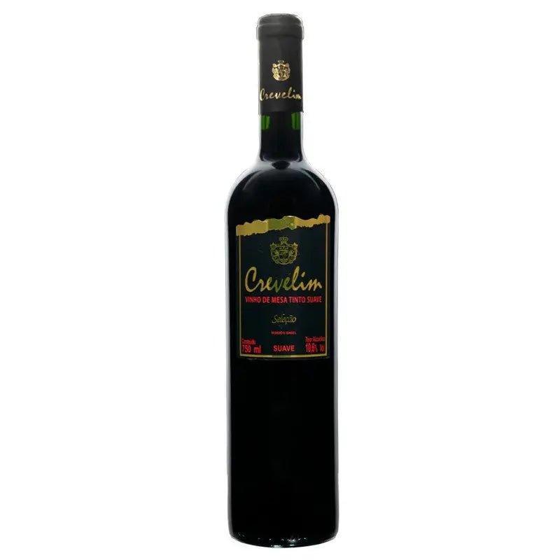 Vinho tinto suave - Crevelim 750ML - MEUBRASILONLINE