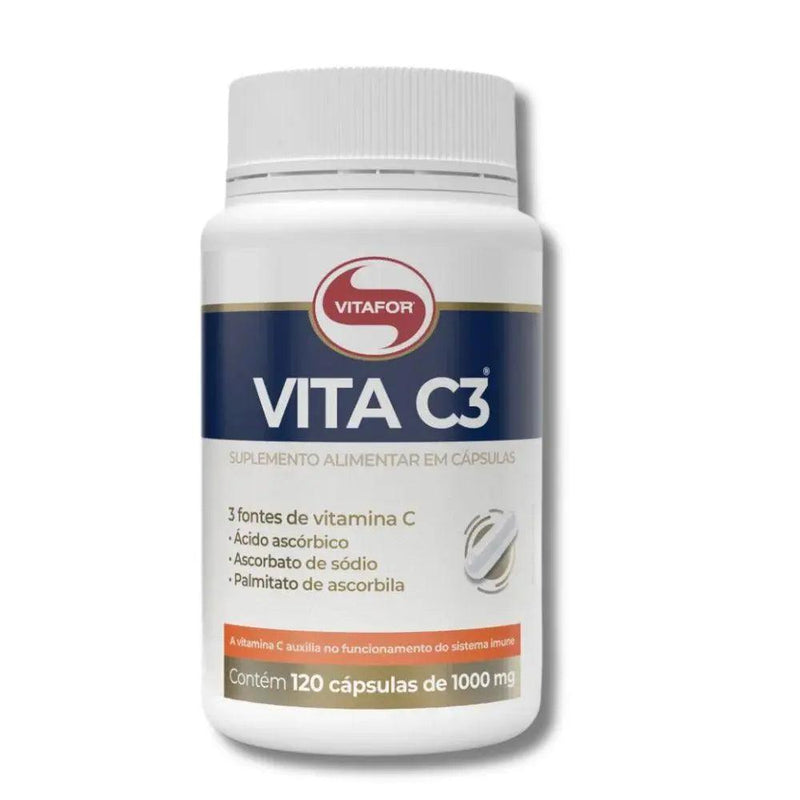 Vita C3 Vitafor 120 Cáps - MEUBRASILONLINE