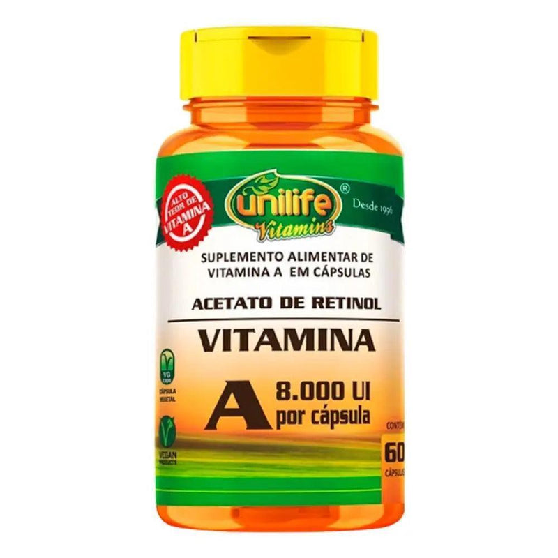 Vitamina A Unilife 60 Cápsulas - Meu Brasil On Line