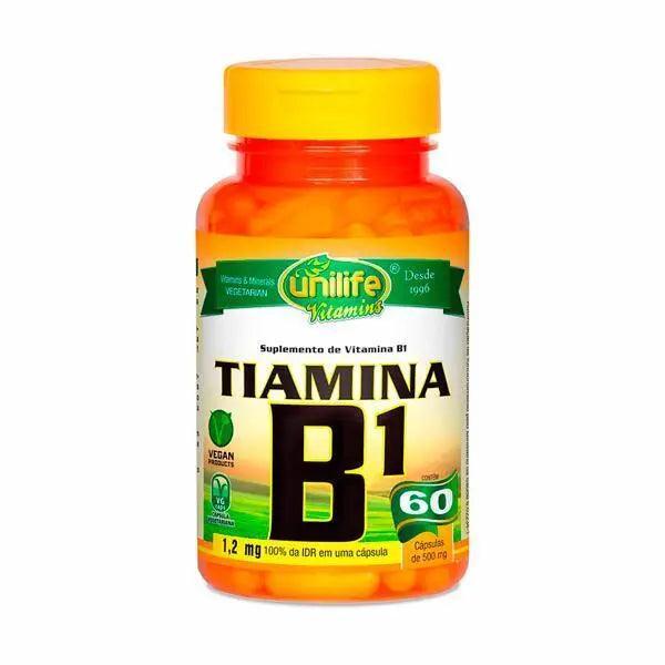 Vitamina B1 Tiamina - Unilife - 60 Cápsulas - Meu Brasil On Line