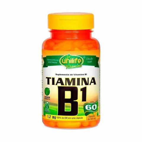 Vitamina B1 Tiamina - Unilife - 60 Cápsulas - MEUBRASILONLINE