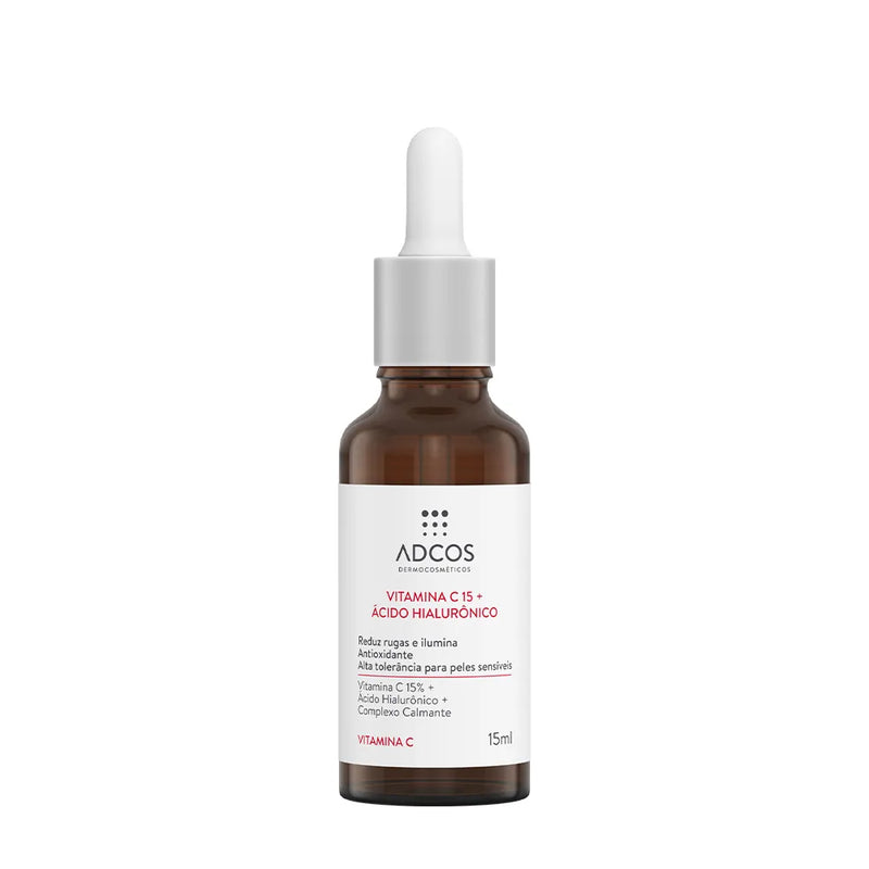 Vitamina C 15 + Ácido Hialurônico - Sérum Anti-Idade - 15ml