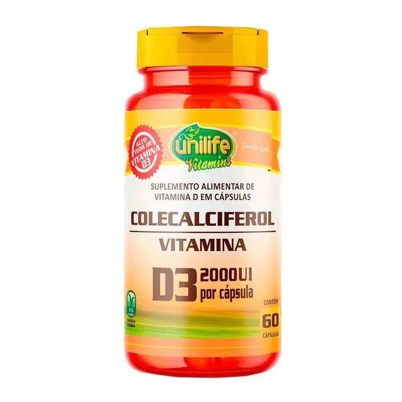 Vitamina D - Calciferol Unilife 60 Cápsulas - Meu Brasil On Line