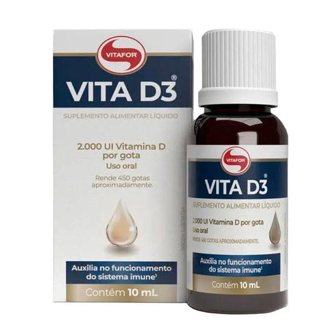 Vitamina D3 em Gotas Vitafor 10 ml - MEUBRASILONLINE