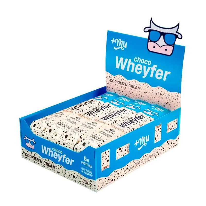 Wafer Chocowheyfer Cookies and Cream +Mu (Cx c/ 12un de 25g) - Meu Brasil On Line