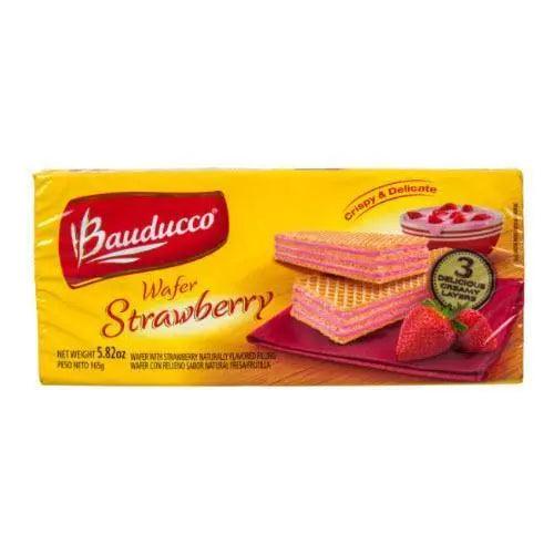 Wafer Morango Bauducco 142g - MEUBRASILONLINE