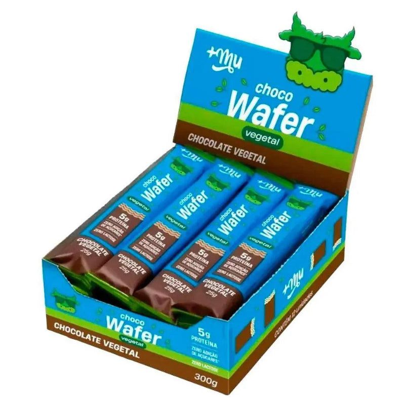 Wafer Vegano Chocowafer Chocolate +Mu (Cx c/ 12un de 25g) - Meu Brasil On Line