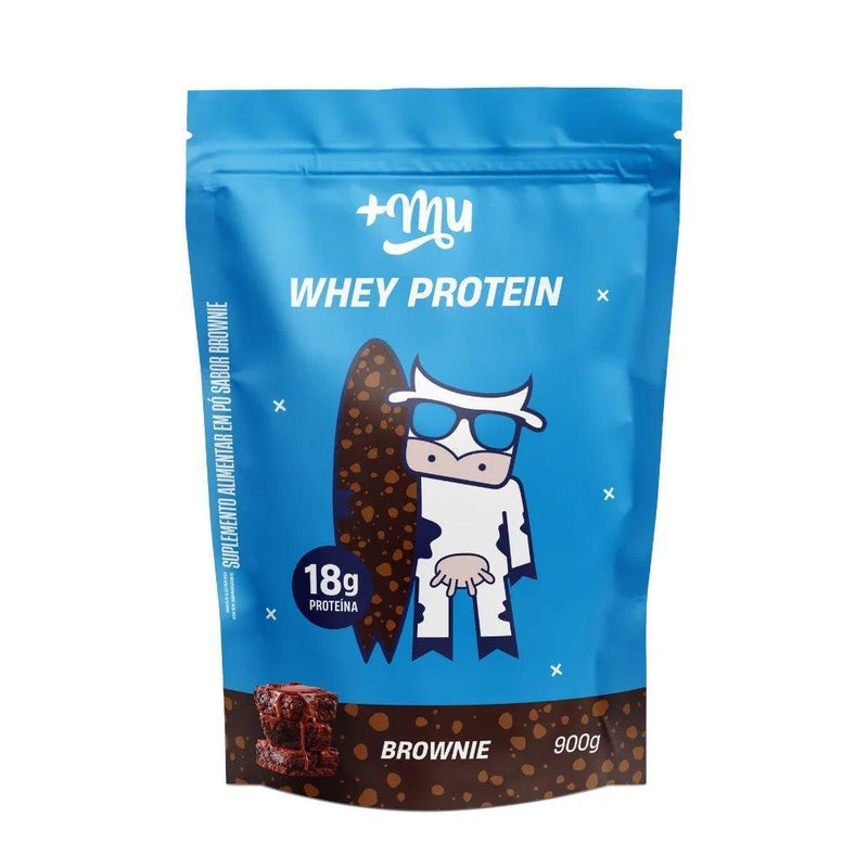 WHEY CONCENTRADO +MU - BROWNIE - REFIL 900G - Meu Brasil On Line