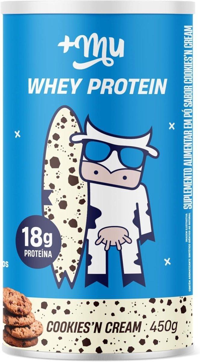 WHEY CONCENTRADO +MU - COOKIES'N CREAM - POTE 450G - Meu Brasil On Line