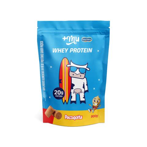 Whey Concentrado +Mu - Paçoquita - Refil 900g