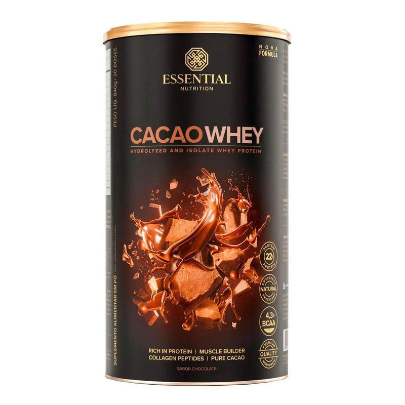 Whey Protein Cacao Essential Nutrition 840g - Meu Brasil On Line