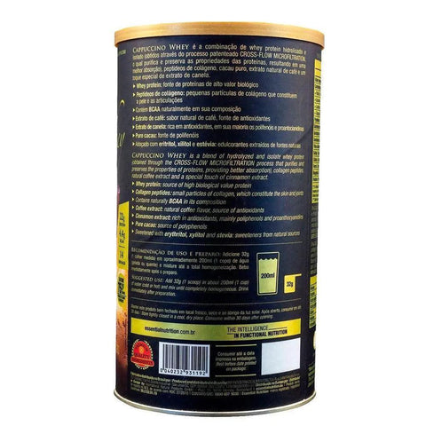 Whey Protein Cappuccino Essential Nutrition 448g - MEUBRASILONLINE