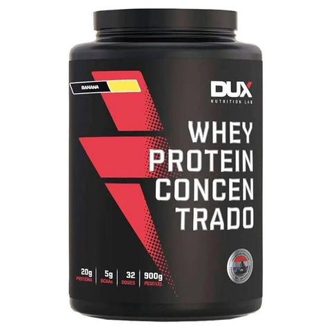 Whey Protein Concentrado Banana Dux 900g - MEUBRASILONLINE