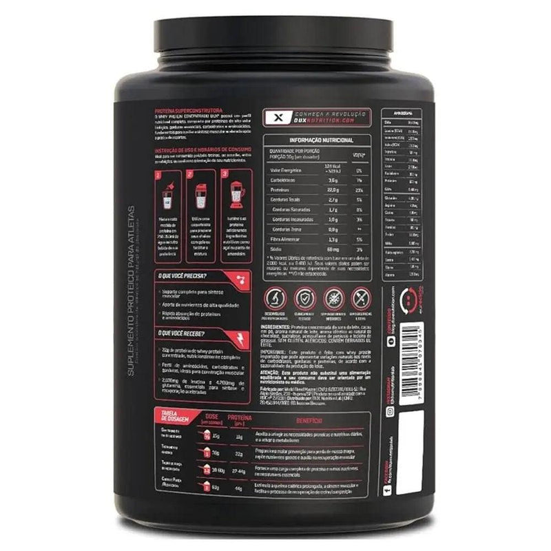 Whey Protein Concentrado Cappucino Dux 900g - MEUBRASILONLINE