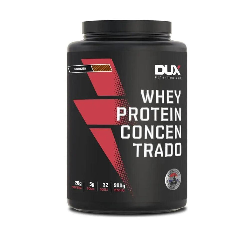 Whey Protein Concentrado Cookies Dux 900g - MEUBRASILONLINE