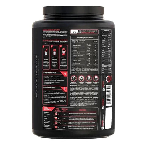 Whey Protein Concentrado Morango Dux 900g - MEUBRASILONLINE