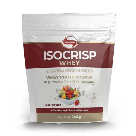 Whey Protein Isocrisp Vitafor 240g - MEUBRASILONLINE