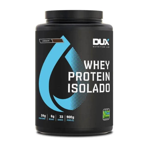 Whey Protein Isolado Chocolate Dux 900g - MEUBRASILONLINE