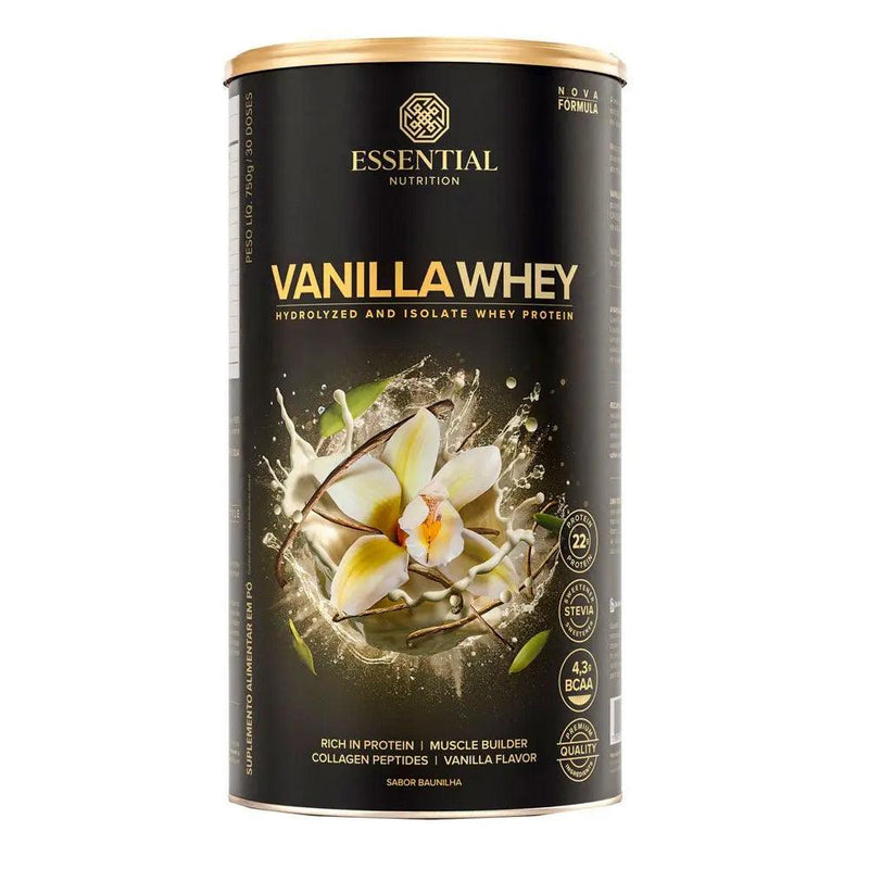 Whey Protein Vanilla Whey Essential Nutrition 750g - Meu Brasil On Line