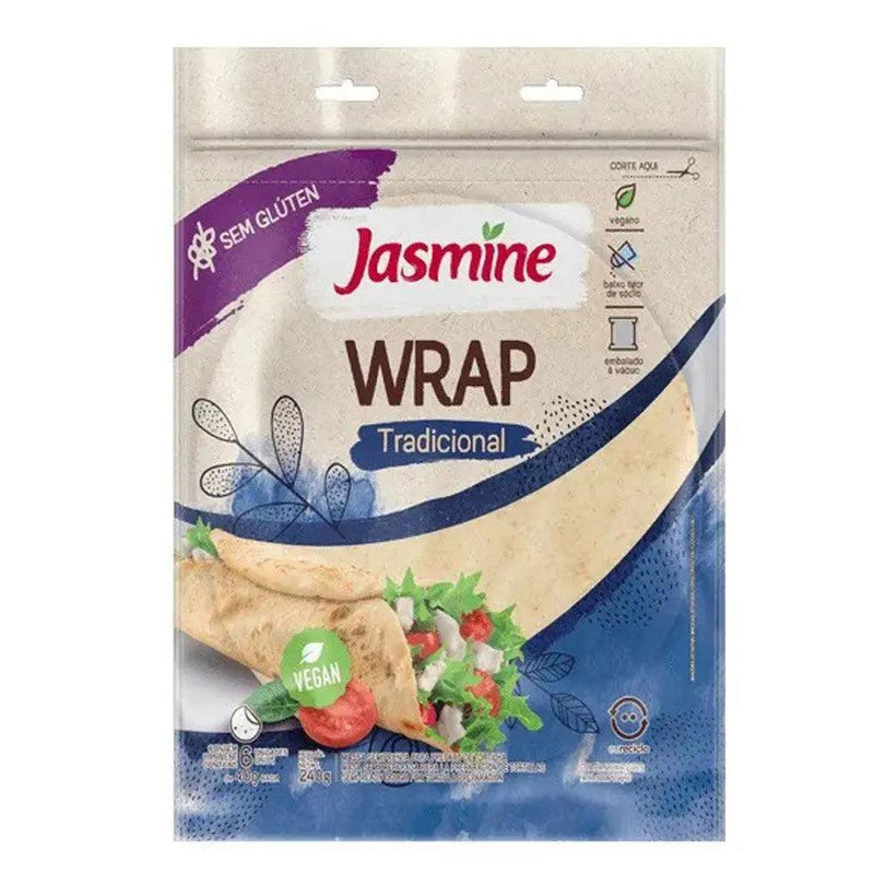 Wrap Tradicional Sem Glúten Jasmine 240g - Meu Brasil On Line