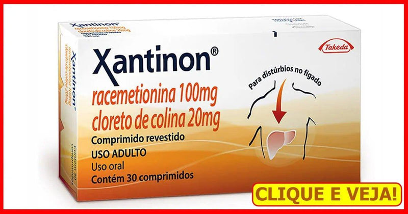 Xantinon racemetionina 100MG + Cloreto de colina 20MG - MEUBRASILONLINE