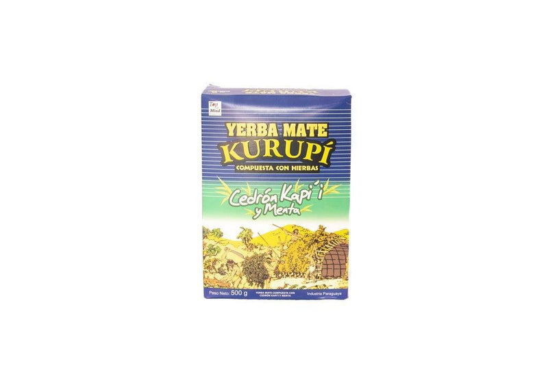 Yerba Mate Kurupi 500g - Menta e Capim Cidreira - Meu Brasil On Line