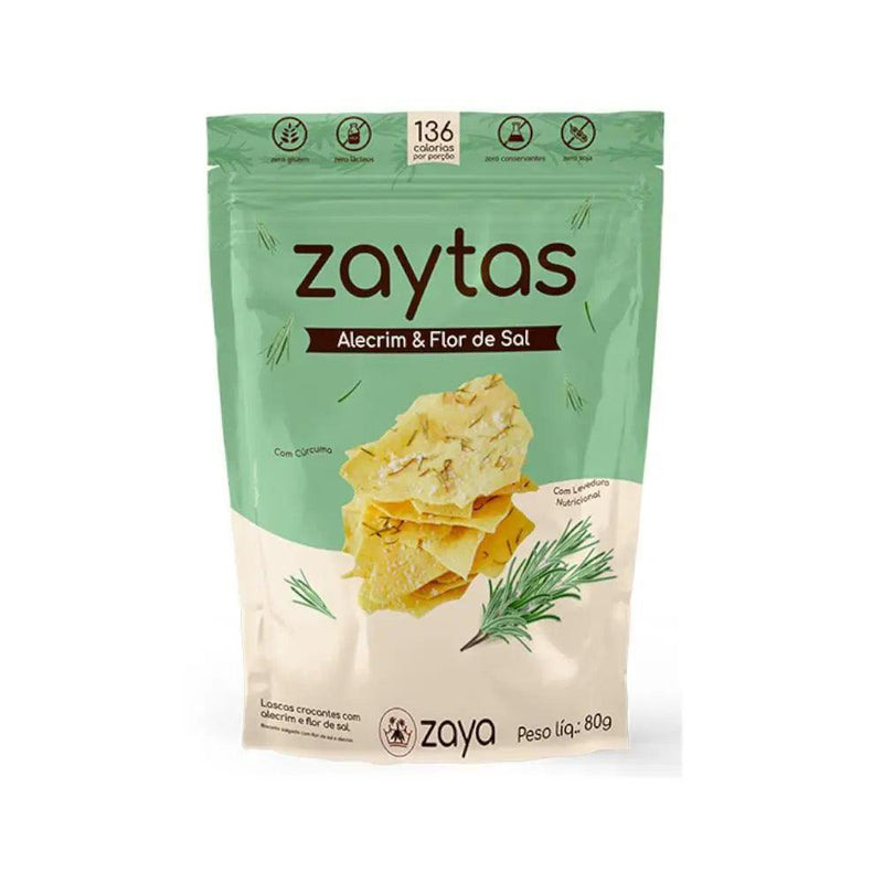 Zaytas Alecrim e Flor de Sal Zaya 80g - Meu Brasil On Line