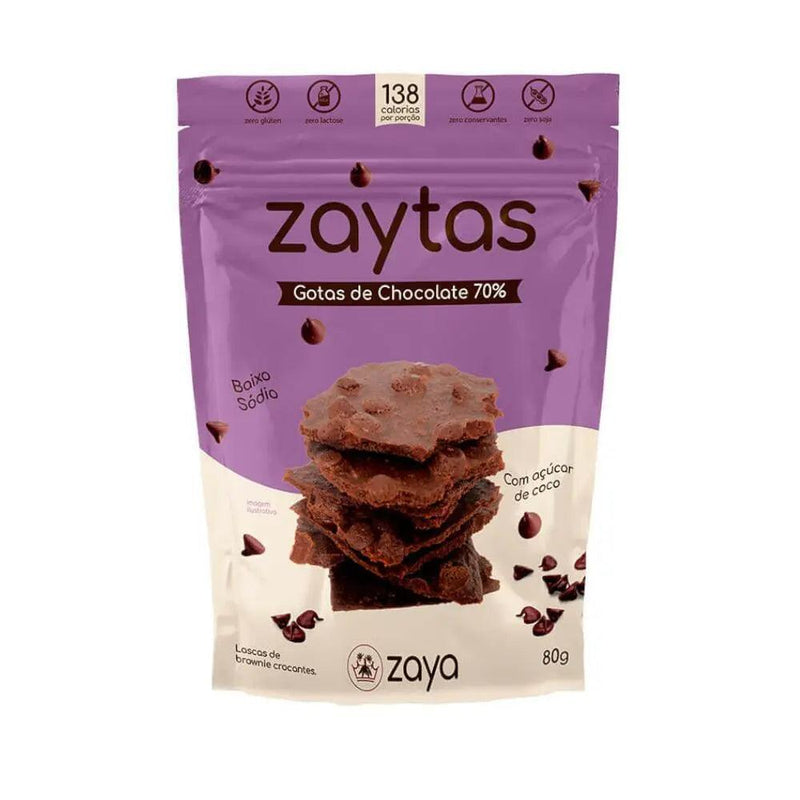 Zaytas Gotas de Chocolate 70% Zaya 80g - Meu Brasil On Line