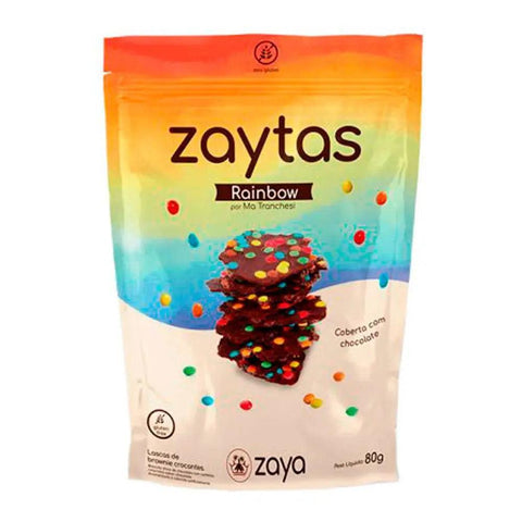 Zaytas Rainbow com Chocolate Zaya 80g - MEUBRASILONLINE